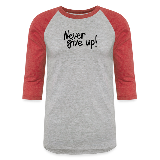 Baseball T-Shirt - heather gray/red