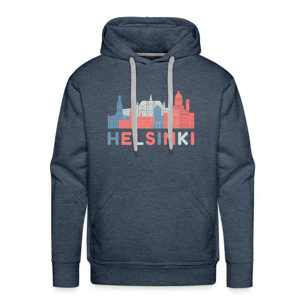 Men’s Premium Hoodie - heather denim