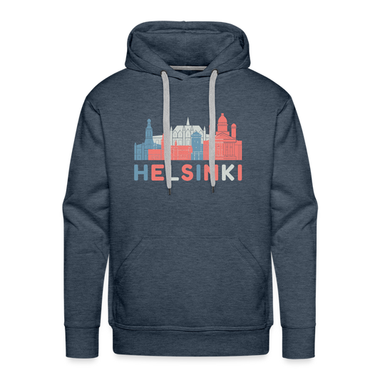 Men’s Premium Hoodie - heather denim