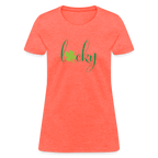 Women's T-Shirt - heather coral