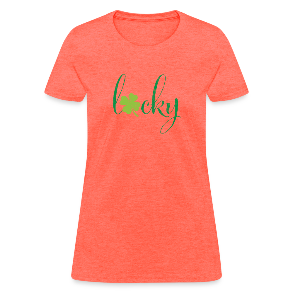 Women's T-Shirt - heather coral