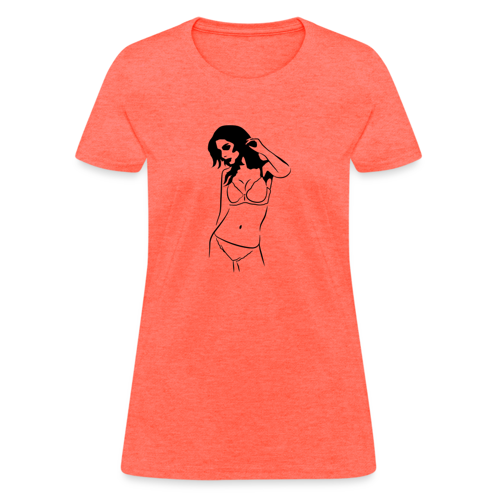 Women's T-Shirt - heather coral