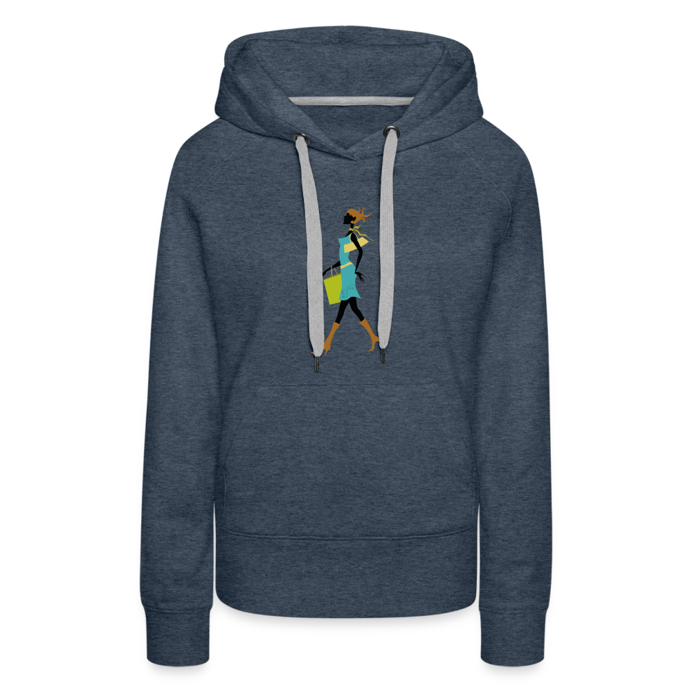 Women’s Premium Hoodie - heather denim