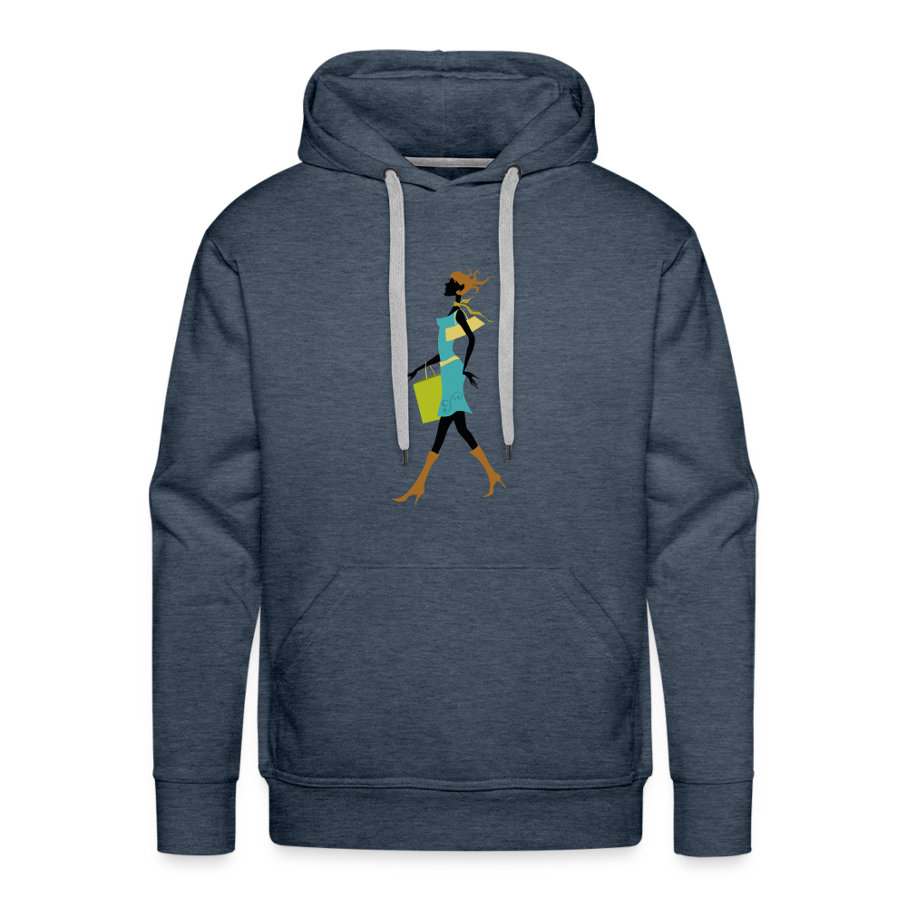 Men’s Premium Hoodie - heather denim