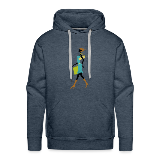 Men’s Premium Hoodie - heather denim