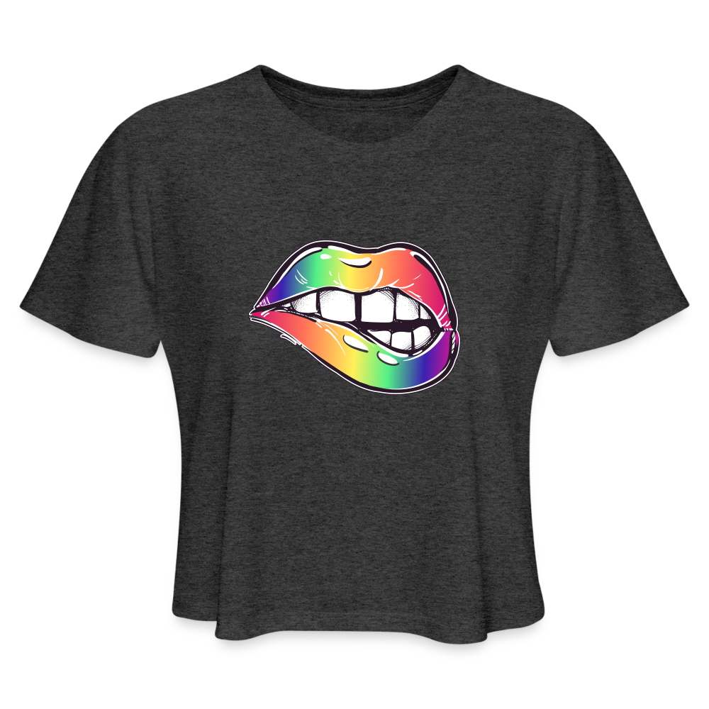 Women's Cropped T-Shirt - deep heather