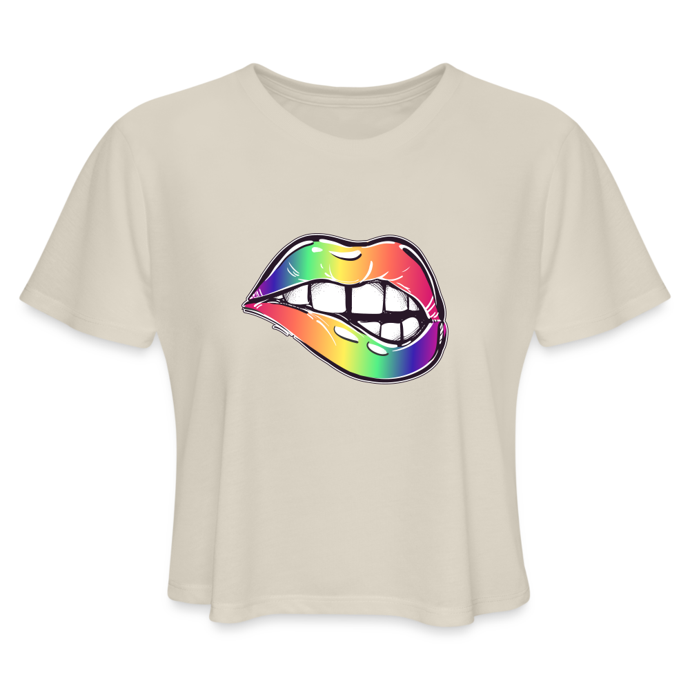 Women's Cropped T-Shirt - dust