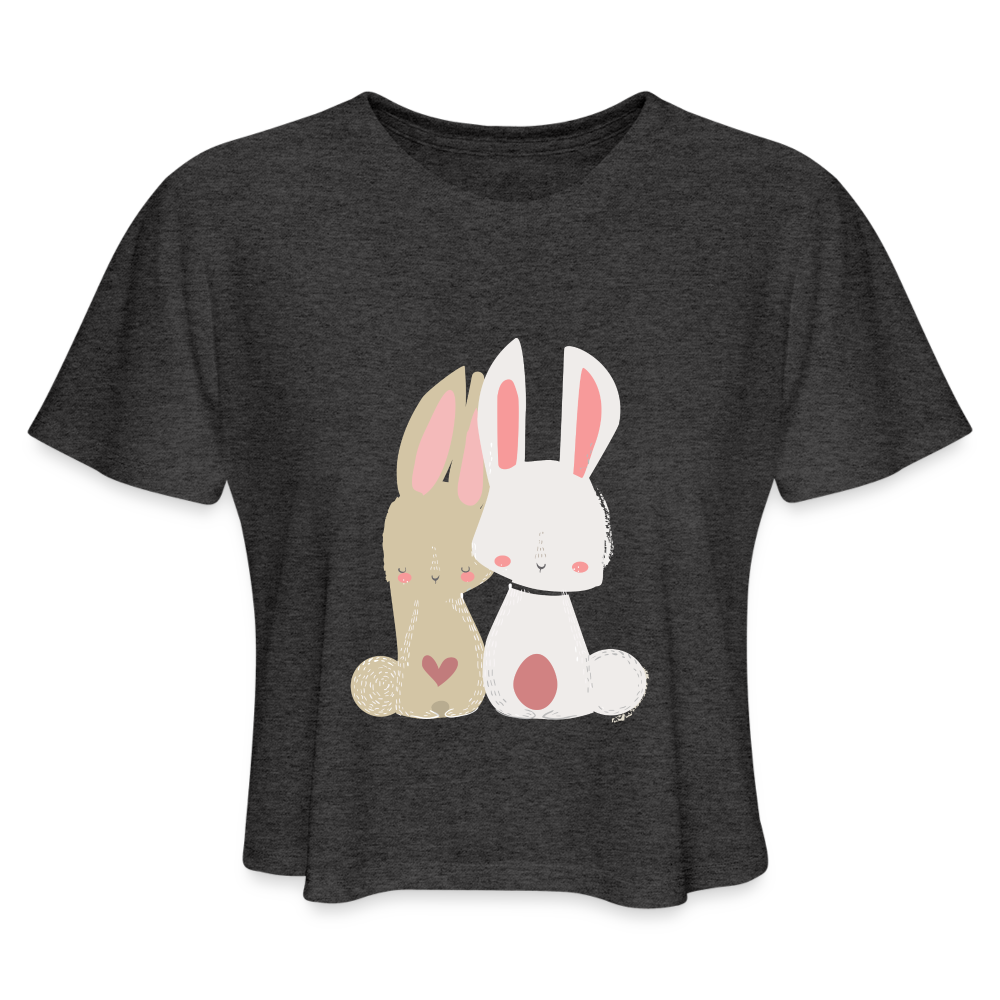 Women's Cropped T-Shirt - deep heather